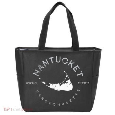 Nantucket Massachusetts Graphic Tote Bag