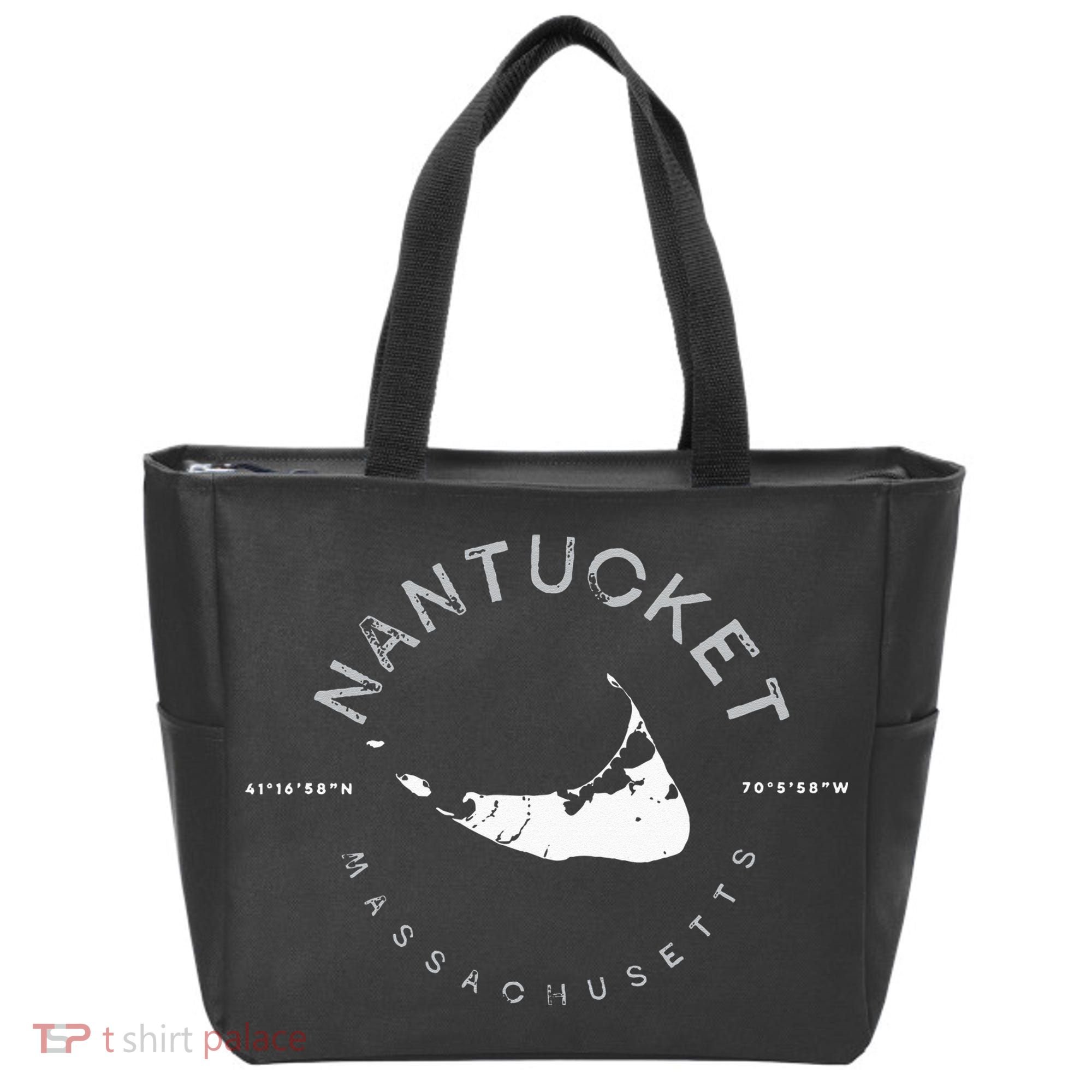 Nantucket Massachusetts Graphic Tote Bag