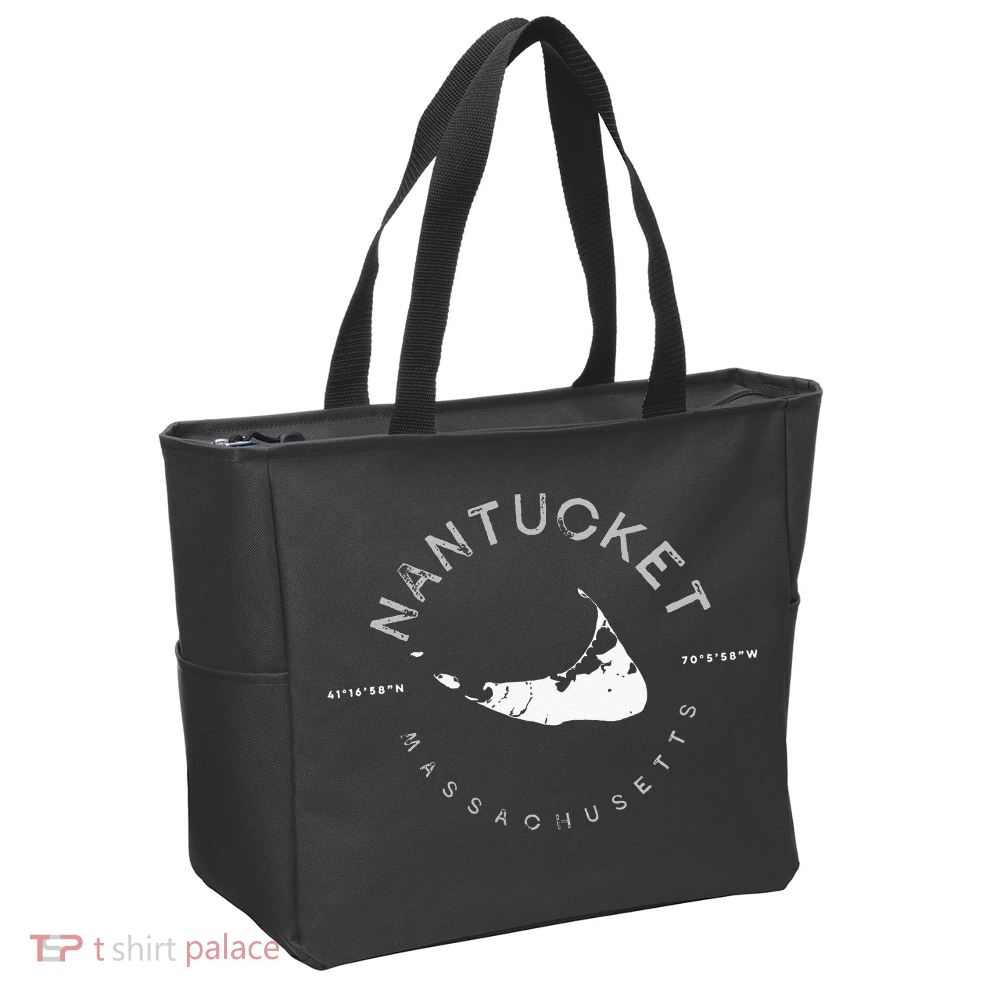 Nantucket Massachusetts Graphic Tote Bag