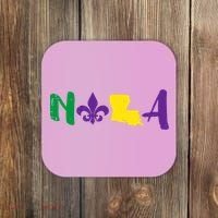 Nola Mardi Gras Jester New Orleans Louisiana Carnival Gift Coaster thumb 0