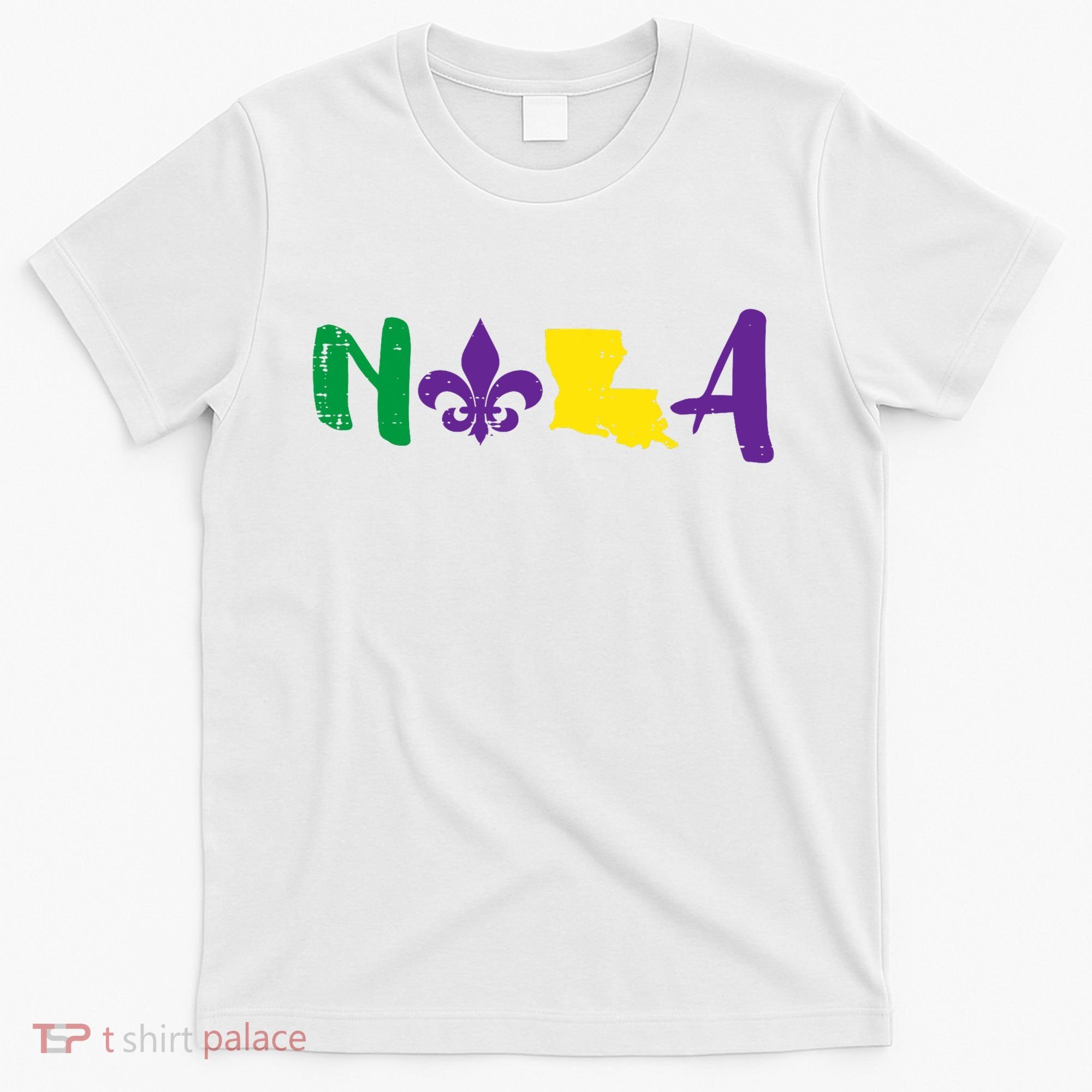 Nola Mardi Gras Jester New Orleans Louisiana Carnival Gift T-Shirt