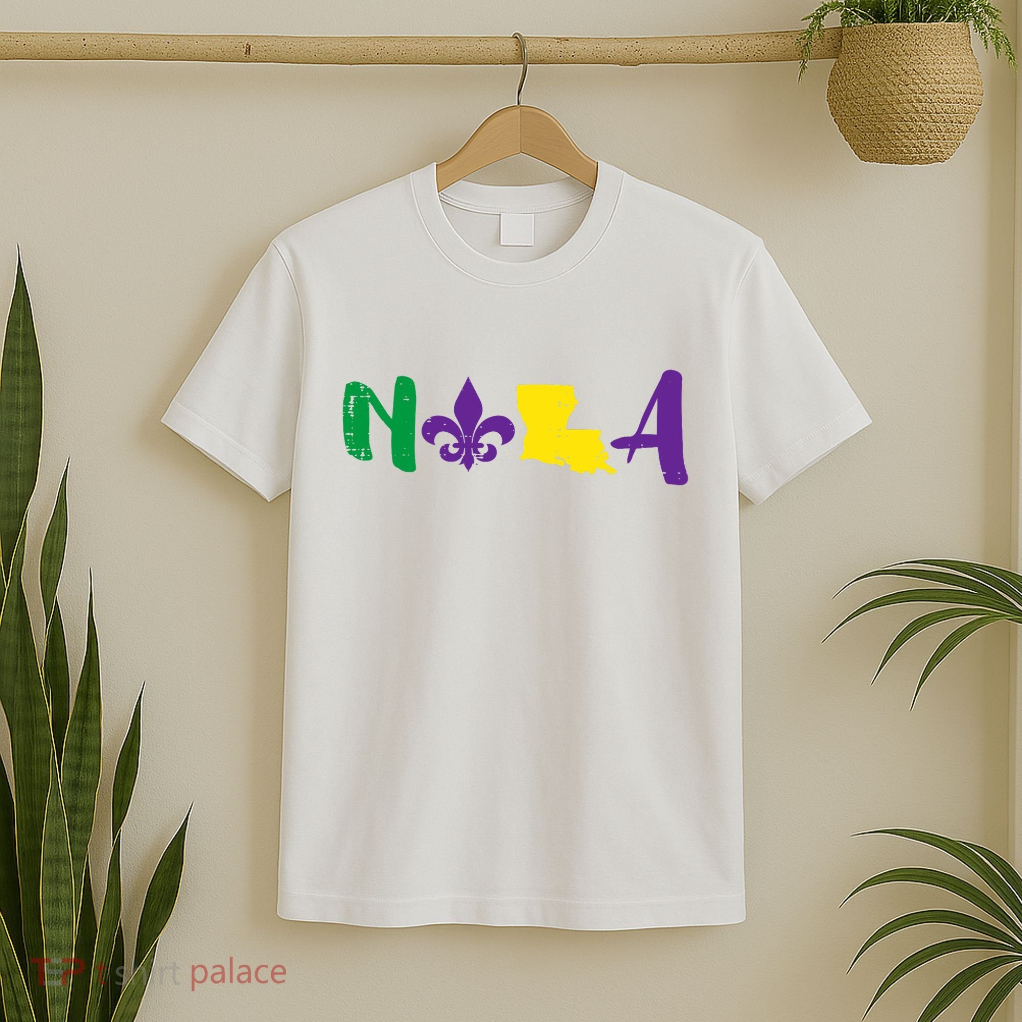 Nola Mardi Gras Jester New Orleans Louisiana Carnival Gift T-Shirt