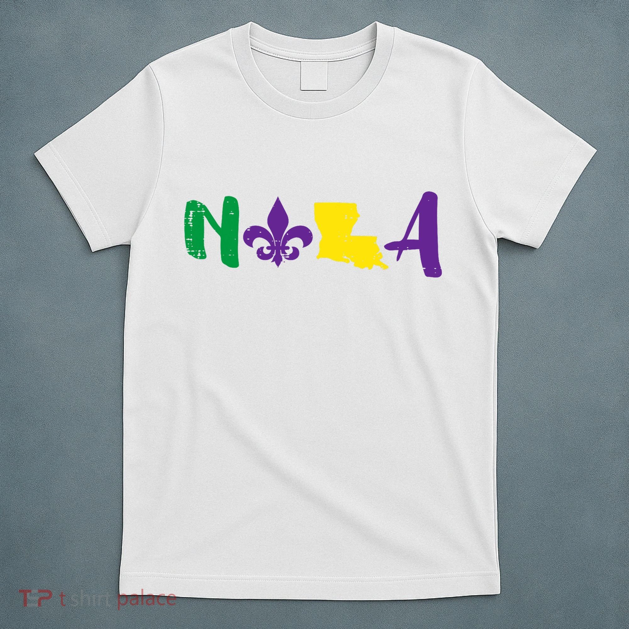 Nola Mardi Gras Jester New Orleans Louisiana Carnival Gift T-Shirt