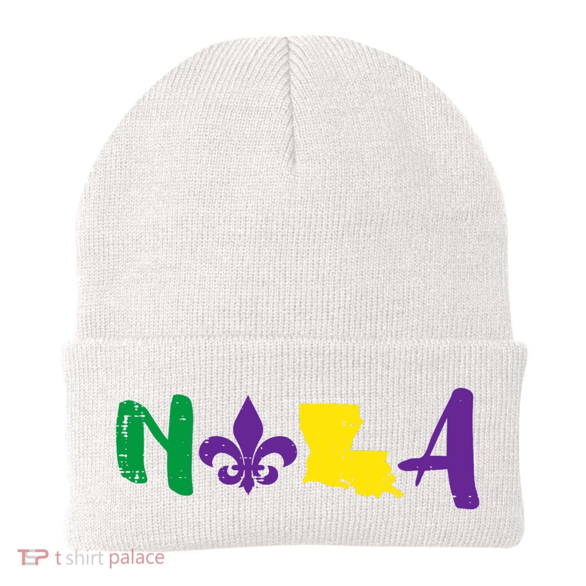 Nola Mardi Gras Jester New Orleans Louisiana Carnival Gift Beanie