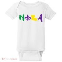 Nola Mardi Gras Jester New Orleans Louisiana Carnival Gift Baby Bodysuit thumb 0