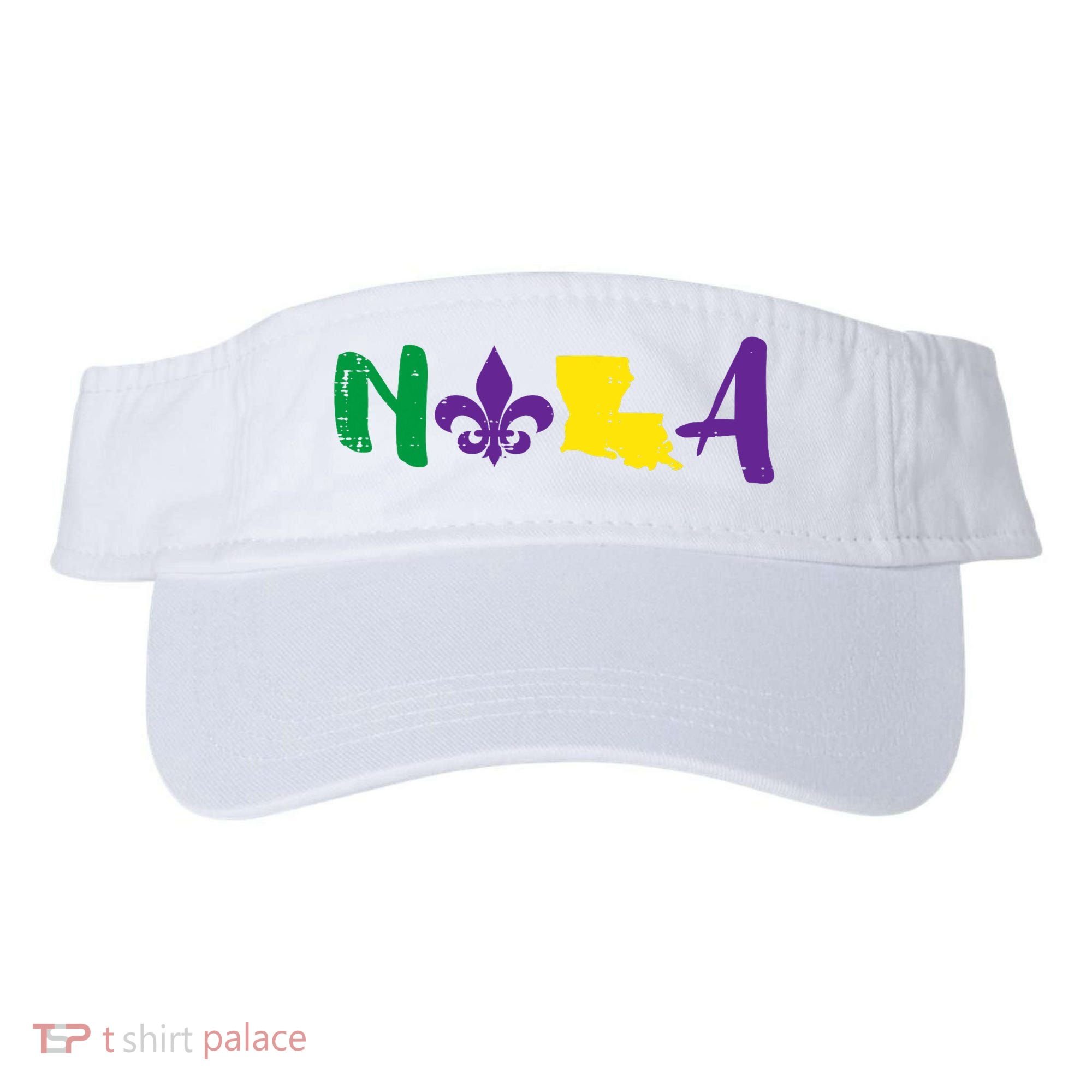 Nola Mardi Gras Jester New Orleans Louisiana Carnival Gift Visor