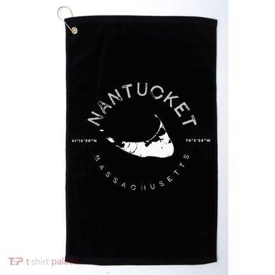 Nantucket Massachusetts Graphic Golf Towel