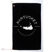 Nantucket Massachusetts Graphic Golf Towel thumb 0