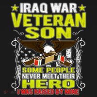 Never Meet Hero I Was Raised By Mine Proud Iraq Veteran Son Meaningful Gift Ornament thumb 1