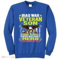 Never Meet Hero I Was Raised By Mine Proud Iraq Veteran Son Meaningful Gift Sweatshirt thumb 0