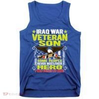 Never Meet Hero I Was Raised By Mine Proud Iraq Veteran Son Meaningful Gift Tank Top thumb 0