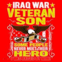 Never Meet Hero I Was Raised By Mine Proud Iraq Veteran Son Meaningful Gift Santa Hat thumb 1