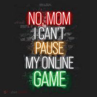 No Mom I CanT Pause My Online Game Funny Gamer Beanie thumb 2