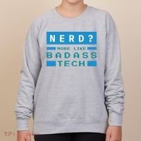 Nerd More Like Badass Tech Women's Sweatshirt thumb 0