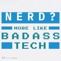 Nerd More Like Badass Tech Bucket Hat thumb 4