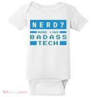 Nerd More Like Badass Tech Baby Bodysuit thumb 0
