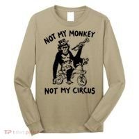 Not My Monkey Not My Circus Funny Cycling Monkey Trumpet Long Sleeve Shirt thumb 0