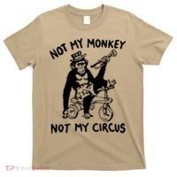 Not My Monkey Not My Circus Funny Cycling Monkey Trumpet T-Shirt thumb 0