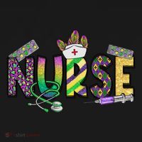 Nurse Mask Mardi Gras Rn Icu Nicu Er Scrub Carnival Nurse Gift Women's Hoodie thumb 2