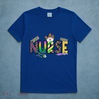 Nurse Mask Mardi Gras Rn Icu Nicu Er Scrub Carnival Nurse Gift T-Shirt thumb 5
