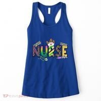 Nurse Mask Mardi Gras Rn Icu Nicu Er Scrub Carnival Nurse Gift Women's Tank Top thumb 0