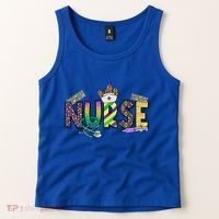 Nurse Mask Mardi Gras Rn Icu Nicu Er Scrub Carnival Nurse Gift Tank Top thumb 2