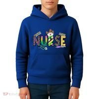 Nurse Mask Mardi Gras Rn Icu Nicu Er Scrub Carnival Nurse Gift Kids Hoodie thumb 4
