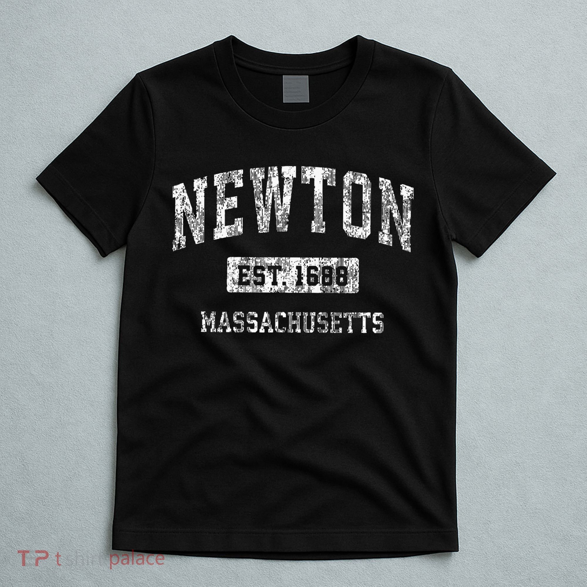 Newton Massachusetts Ma Vintage Sports Established T-Shirt