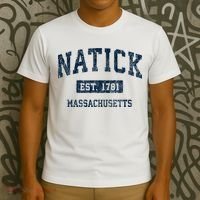 Natick Massachusetts Ma Vintage Sports T-Shirt thumb 3