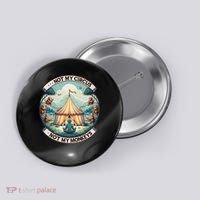 Not My Monkey Not My Circus Funny Monkey Quotes Button thumb 0