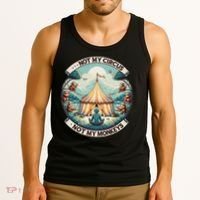 Not My Monkey Not My Circus Funny Monkey Quotes Tank Top thumb 3