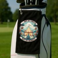 Not My Monkey Not My Circus Funny Monkey Quotes Golf Towel thumb 2