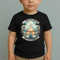 Not My Monkey Not My Circus Funny Monkey Quotes Toddler T-Shirt thumb 2