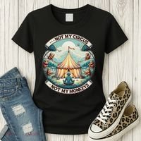 Not My Monkey Not My Circus Funny Monkey Quotes Women's T-Shirt thumb 3
