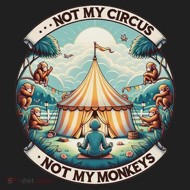 Not My Monkey Not My Circus Funny Monkey Quotes Kids Plaid Pajama Set