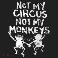 Not My Monkey Not My Circus Funny Monkey Quotes Beanie thumb 2