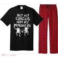Not My Monkey Not My Circus Funny Monkey Quotes Pajama Set thumb 0