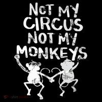 Not My Monkey Not My Circus Funny Monkey Quotes Mousepad thumb 1