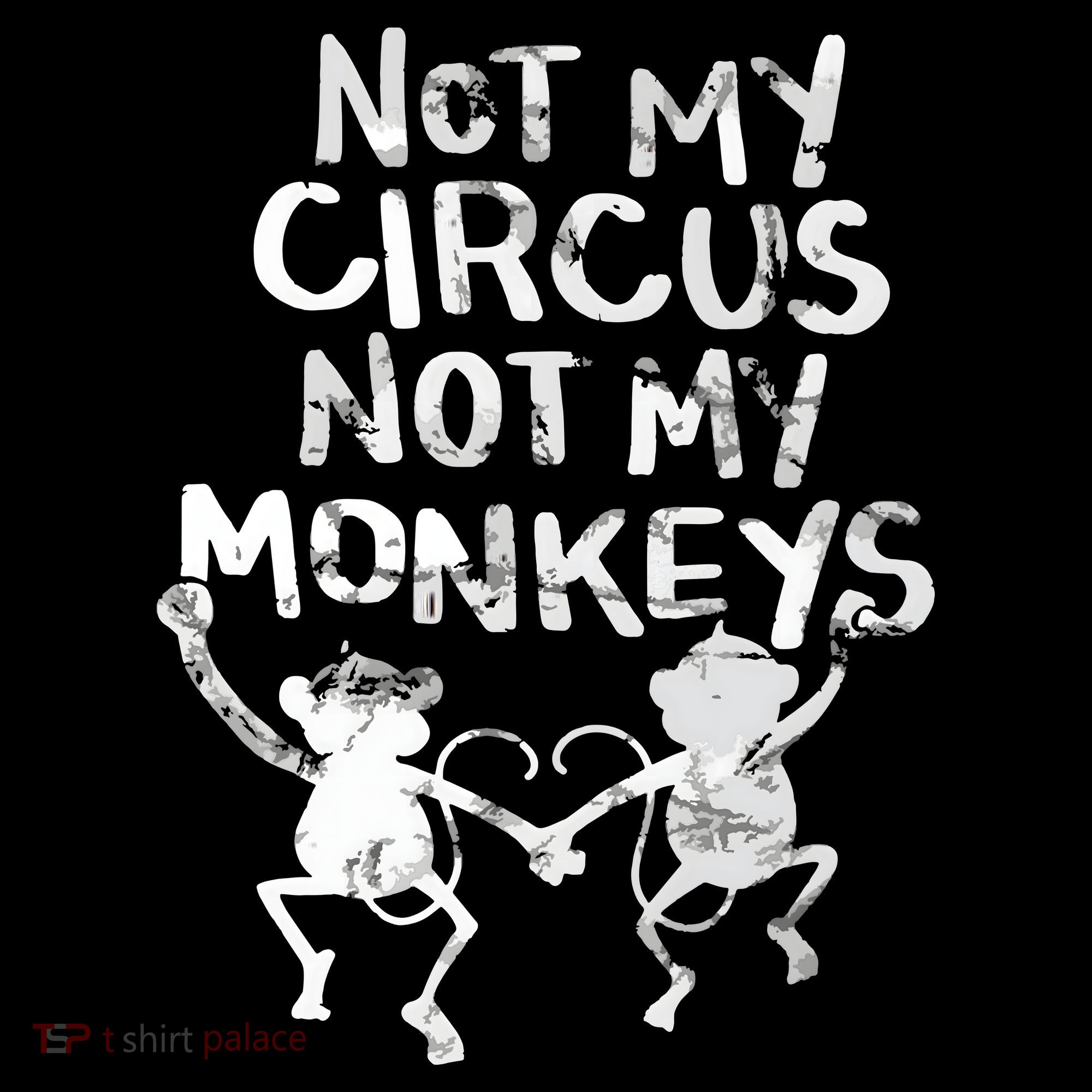 Not My Monkey Not My Circus Funny Monkey Quotes Women's Tank Top