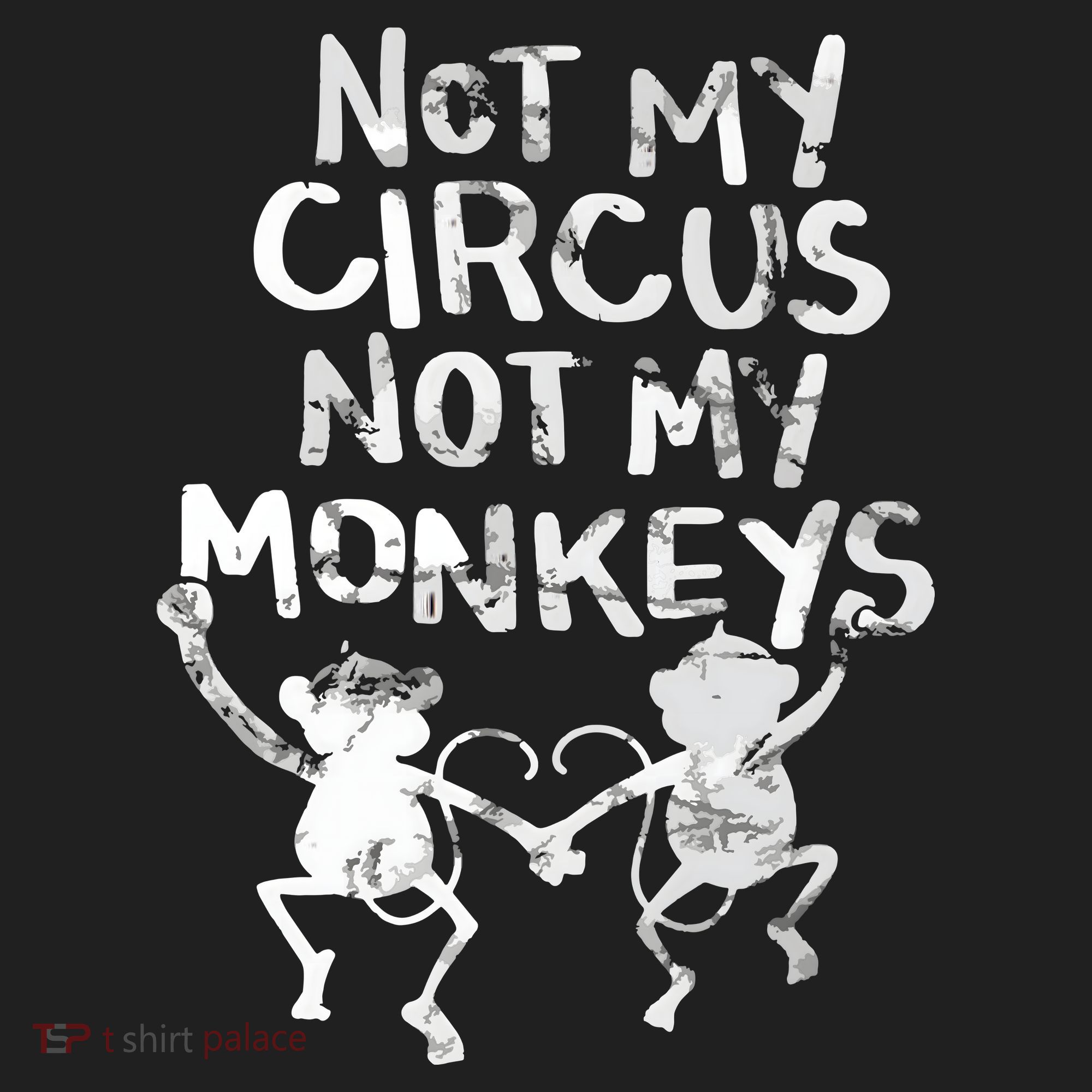 Not My Monkey Not My Circus Funny Monkey Quotes Golf Towel