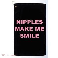 Nipples Make Me Smile Golf Towel thumb 0