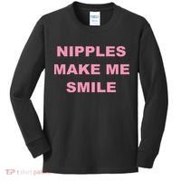 Nipples Make Me Smile Kids Long Sleeve Shirt thumb 0