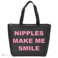 Nipples Make Me Smile Tote Bag thumb 0