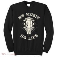No Music No Life Music Lover Rhythm And Passion Retro Sweatshirt thumb 0