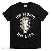 No Music No Life Music Lover Rhythm And Passion Retro T-Shirt thumb 0