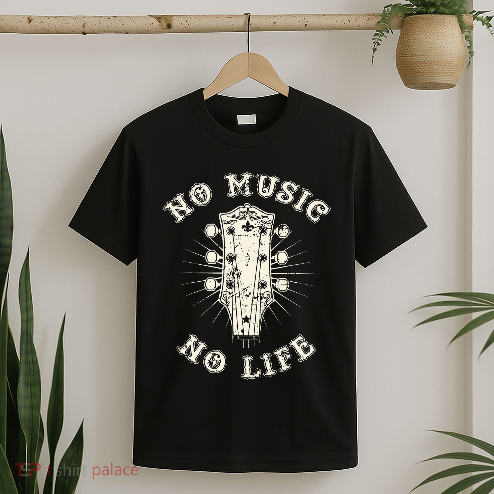 No Music No Life Music Lover Rhythm And Passion Retro T-Shirt