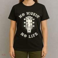 No Music No Life Music Lover Rhythm And Passion Retro T-Shirt thumb 4