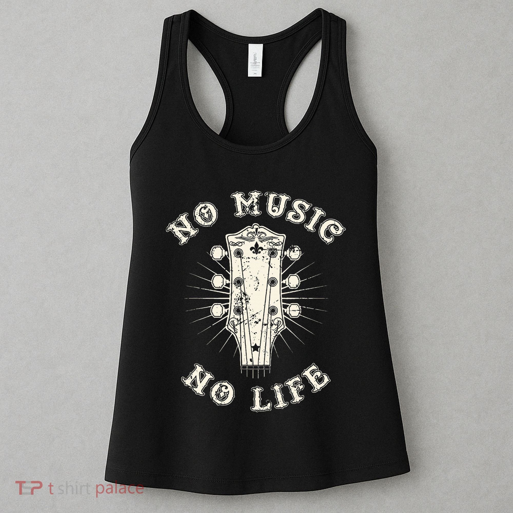 No Music No Life Music Lover Rhythm And Passion Retro Women's Tank Top