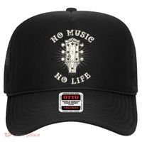 No Music No Life Music Lover Rhythm And Passion Retro Hat thumb 0