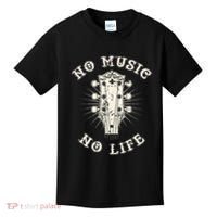 No Music No Life Music Lover Rhythm And Passion Retro Kids T-Shirt thumb 0